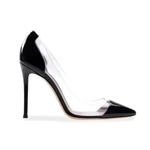 Escarpins À Talons Hauts En Pvc Transparent Pour Femmes,Chaussures Pointues Sexy,Chaussures De Soirée Léopard Et Mars,Escarpins À Talons Fins Pour Dames,Taille 40,2021