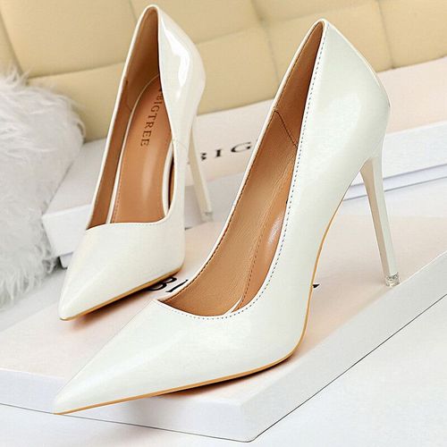 Bigtree-Escarpins En Cuir Verni Pour Femmes,Chaussures À Talons Hauts,Escarpins De Base,Chaussures De Mariage,Talons Aiguilles,Grande Taille 43