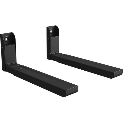 Support D'étagère Murale Universel Robuste Avec Bras Réglables Noir 325-492 Mm