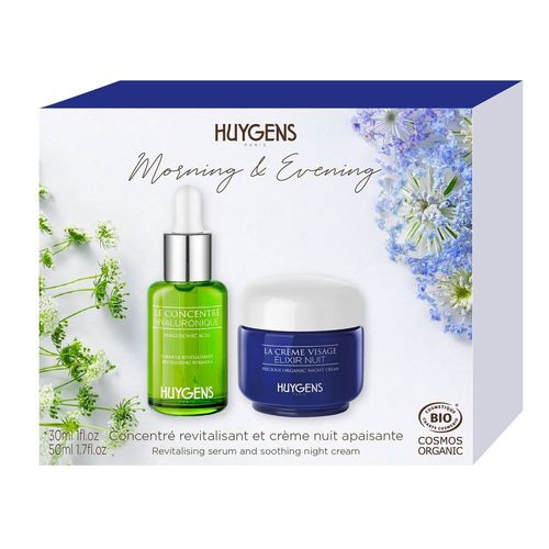 Huygens - Le Duo Visage Matin&soir Concentre Hyaluronique Et Crème Nuit. Revitalisant Apaisant 1 Unité 