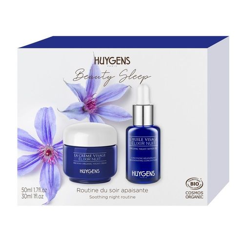 Huygens - Le Duo Visage Elixir Nuit - Beauty Sleep Soin Visage Bio. Régénérant, Apaisant Et Nourrisant 1 Unité 