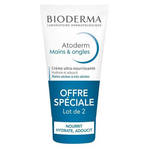 Bioderma - Atoderm Creme Mains-Ongles Lot 2 Crème 1 Unité 