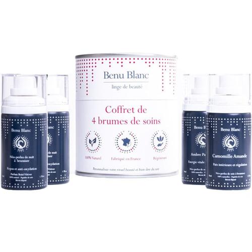 Benu Blanc - Coffret 4 Brumes De Soins Brumes 100% Naturelles À Vaporiser Sur L'oreiller 1 Unité 