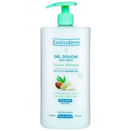 Evoluderm - Douceur D'amande Gel Douche Onctueux - 1000 Ml 1 L 
