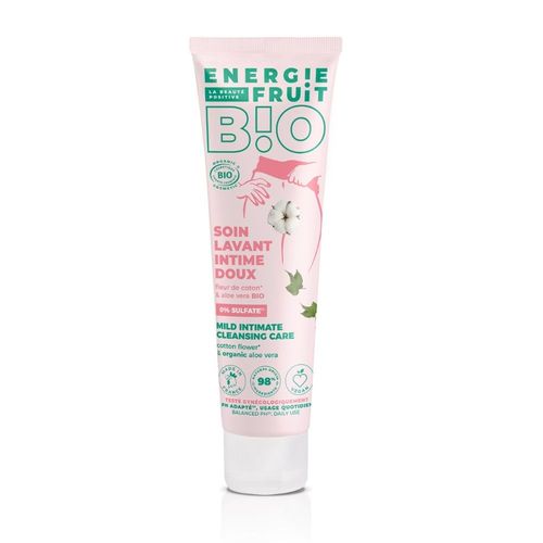 Energie Fruit - Soin Intime Lavant Doux | Fleur De Coton&aloe Vera Bio 98% Soin Lavant Intime Certifié 150 Ml 