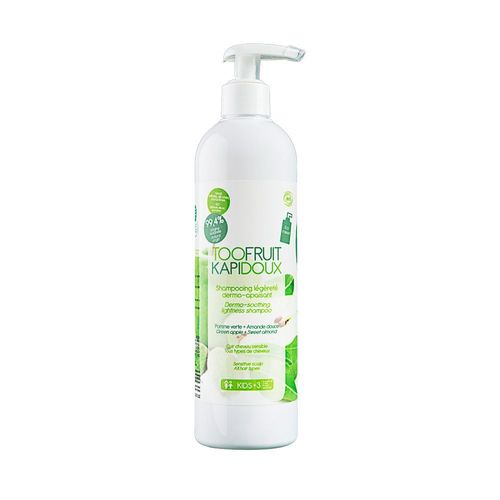 Toofruit - Kapidoux, Shampoing Dermo-Apaisant Bio Pomme - Amande Ecoformat Légèreté 400 Ml 
