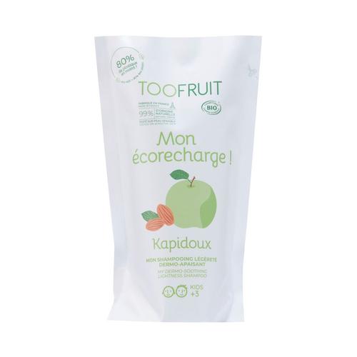 Toofruit - Kapidoux, Shampoing Dermo-Apaisant Bio Pomme - Amande Ecorecharge Légèreté 400 Ml 