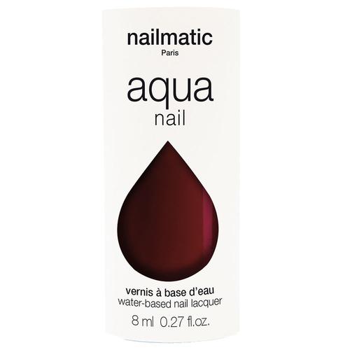 Nailmatic - Aqua Nail Margot Vernis À Ongles Base D'eau (54%) Rouge Bordeaux Noir 8 Ml 