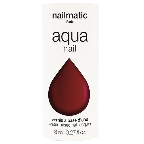 Nailmatic - Aqua Nail Cherry Vernis À Ongles Base D'eau (54%) Bordeaux 8 Ml 