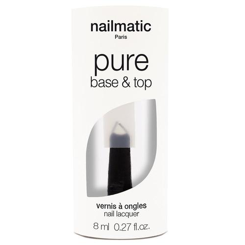 Nailmatic - Pure Color Base&top Vernis À Ongles Biosourcé Jusqu'à 84% Base&top 2-En-1 8 Ml 