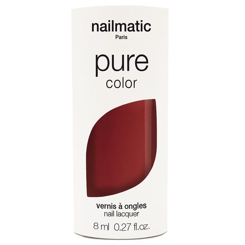Nailmatic - Pure Color Marilou Vernis À Onglesbiosourcé Jusqu'à 84% Rouge Brique 8 Ml 