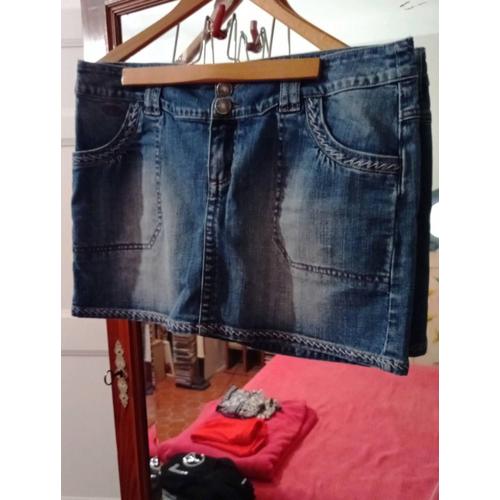 Mini Jupe En Jean Bleue 44 Xxl Rip Curl.