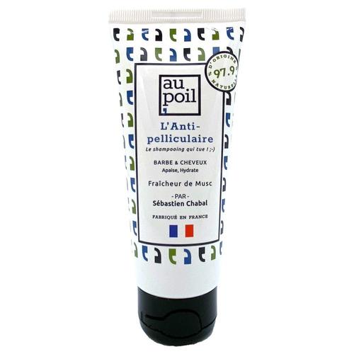 Au Poil - Shampooing Anti-Pelliculaire Soin Cheveux Et Barbe Traitement Anti-Pelliculaire Anti-Irritations 100 Ml 