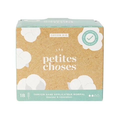 Les Petites Choses - Tampon Bio - Flux Normal Boite De 18 Sans Applicateur 18 Un 