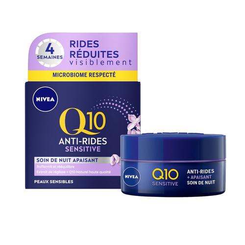 Nivea - Q10 Power - Crème De Nuit Sensitive Soin Visage Anti-Âge 50 Ml 