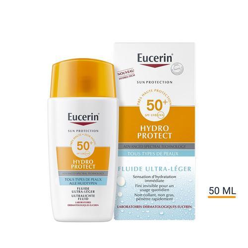 Eucerin - Eucerin Sun Hydro Protect Fluide Ultra-Léger Spf 50+ 50ml Protection Solaire Visage 