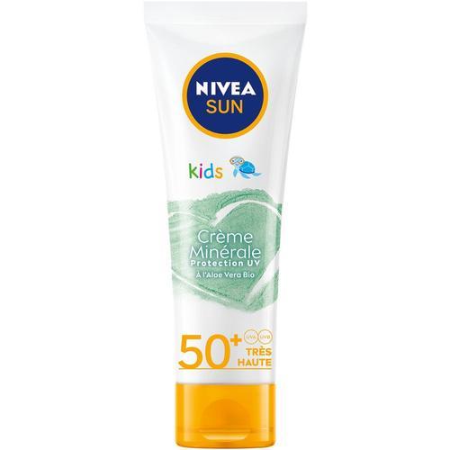Nivea - Crème Enfants Minérale Protection Uv À L'aloe Vera Bio Fps 50+ Solaire Visage 50 Ml 