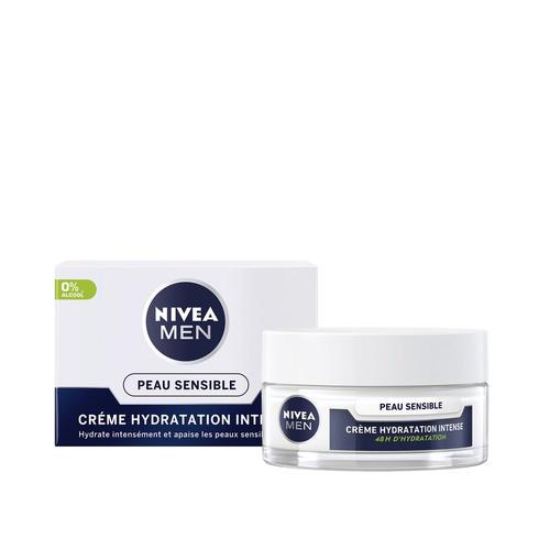 Nivea - Sensitive - Crème Hydratation 48h 0% Alcool Camomille Soin Visage Homme 50 Ml 