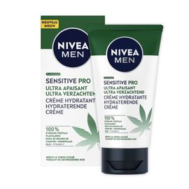 Nivea - Sensitive Pro - Crème Hydratante Visagehomme Ultra Apaisante Huile Chanvre Bio Soin Visage Homme 75 Ml 