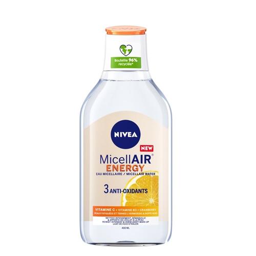 Nivea - Micellair Energy - Eau Démaquillante Micellaire Vitamine C&b3 Démaquillant 400 Ml 