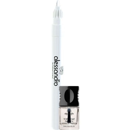 Alessandro - Set French Manucure Le Kit Idéal Pour Les Inconditionnellesde La Stylo French Liner, Top Coat, Pochoirs French Manucure 1 Unité 