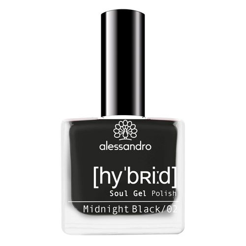 Alessandro - Midnight Black Hybrid Soul Vernis De Couleur Hybrid Soul Vernis Hybrid Soul Midnight Black 8 Ml 8 Ml 
