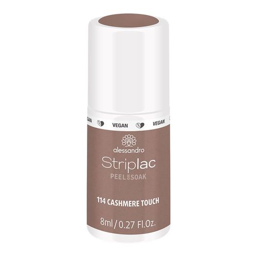 Alessandro - Striplac Peel Or Soak Cashmere Touch 8 Ml Vernis Semi-Permanent Led Longue Tenuestriplac Striplac Peel Or Soak Cashmere Touch 8 Ml 