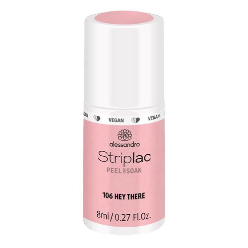 Alessandro - Striplac Peel Or Soak Hey There 8 Ml Vernis Semi-Permanent Led Longue Tenuestriplac Striplac Peel Or Soak Hey There 8 Ml 