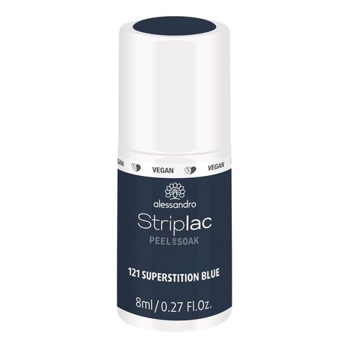 Alessandro - Striplac Peel Or Soak Superstition Blue8 Ml Vernis Semi-Permanent Led Longue Tenuestriplac Striplac Peel Or Soak Superstition Blue8 Ml 