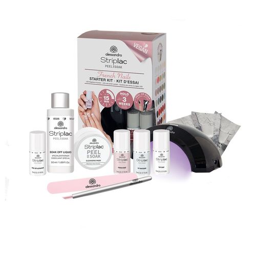 Alessandro - Kit D'essai French Manucure Striplac Peel Or Soak De Démarrage Pour Les Ongles Kit D'essai French Manucure Striplac Peel Or Soak 1 Unité 