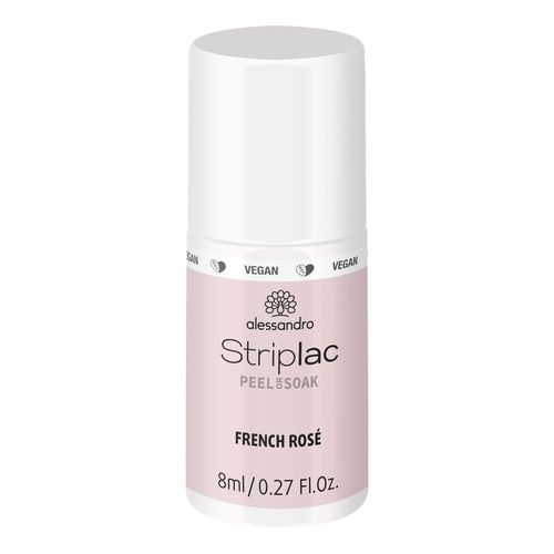 Alessandro - Striplac Peel Or Soak French Rose 8 Ml Vernis Semi-Permanent Led Longue Tenuestriplac Striplac Peel Or Soak French Rose 8 Ml 