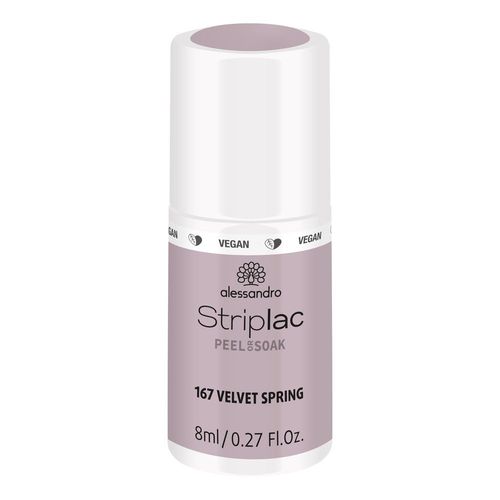 Alessandro - Striplac Peel Or Soak Velvet Spring 8 Ml Vernis Semi-Permanent Led Longue Tenue Or Striplac Peel Or Soak Velvet Spring 8 Ml 