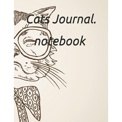 Cats Journal. Notebook Journal: 8.5 X 11 Inch 21.5 X 27.94 Cm 110 Cats Matte Cover . Cute Colorful Cat Notebook