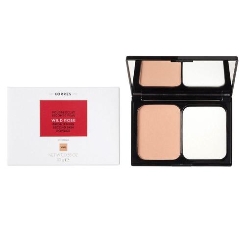 Korres - Poudre Eclat Seconde Peau, Rose Sauvage- Teinte N°Wrp3 Poudre 12 G 