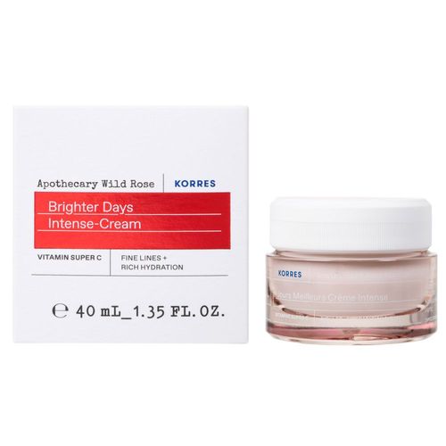 Korres - Crème Intense Rose Sauvage Hydratation Riche Hydratante&eclat 40 Ml 