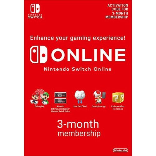 Nintendo Switch Online Membership 3 Months Eshop