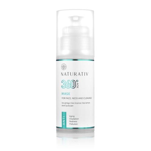 Naturativ - Face Mask 360°Aox - Anti Axidation, Pollution, Aging, Redness Masque Pour Le Visage 100 Ml 