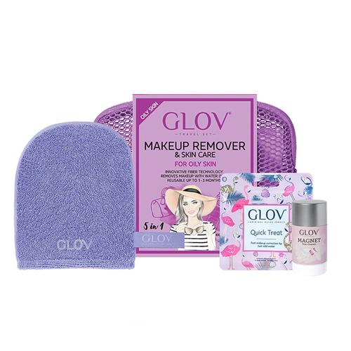 Glov - Travel Set Purple (With Expert Oily Skin) Kit Démaquillant Skin 1 Unité 