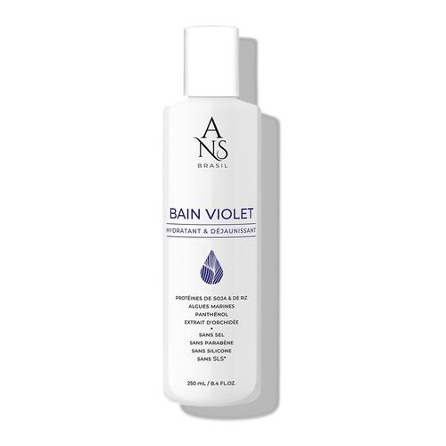 Ans Brasil - Bain Violet Shampoing Pour Cheveux Blonds, Blancs, Ou Décolorés 250 Ml 