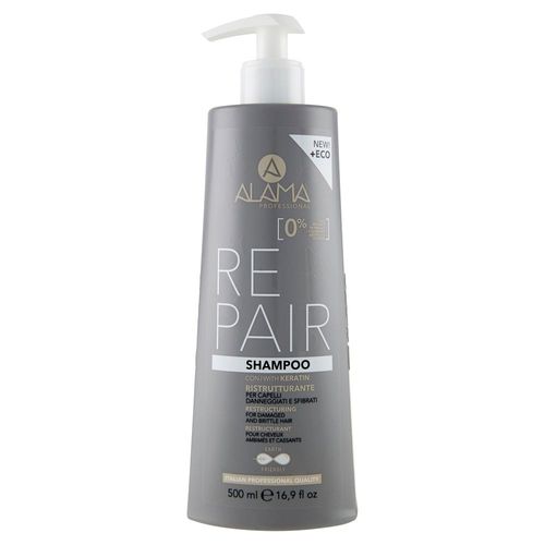 Alama Professional - Shampoing Restructurant Pour Cheveux Abimés Et Cassants 500 Ml Shampooing 500 Ml 