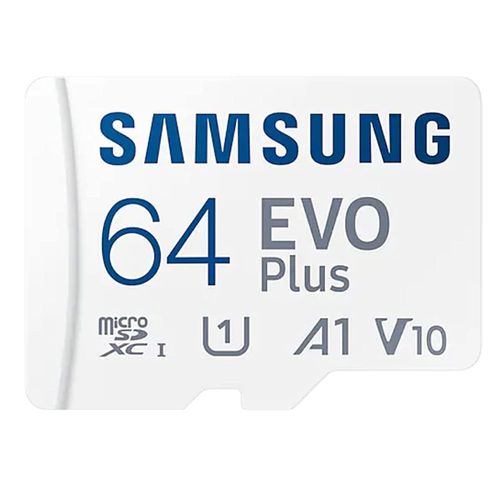 SAMSUNG - Carte Mémoire EVO Plus 64 Go class 10 Format Micro SD SDXC : 130 MB/s