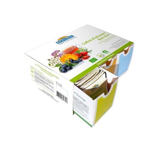 Coffret D'infusions Bien Être Bio Aux Fleurs De Bach - 60 Sachets - Biofloral