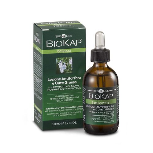 Biokap - Lotion Antipelliculaire Et Cheveux Gras Sans Rinçage Contre Les Pellicules Cuir Chevelu 50 Ml 