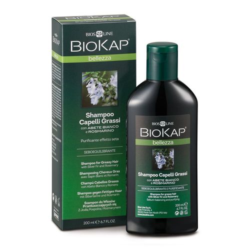 Biokap - Shampooing Cheveux Gras Naturel Purifiant Et Equilibre La Sécrétion De Sébum 200 Ml 