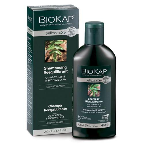 Biokap - Shampooing Rééquilibrant Bellezza Bio Cheveux Gras 200 Ml 