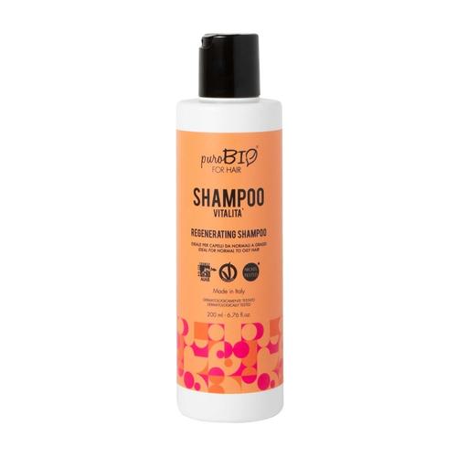 Purobio - Shampoo Vitalità - Regenerating Shampoing Régénérant 200 Ml 