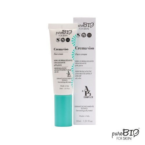 Purobio - Crème Visage Matifiante Ap3 Légère - Spéciale Peau Grasse 30 Ml 