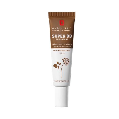 Erborian - Super Bb Au Ginseng Format Voyage Crème Soin Couvrante Anti-Imperfections Teinte Chocolat 15 Ml 