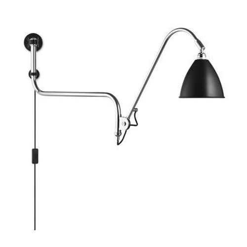 Applique Avec Prise Bestlite Bl10 Métal Noir / Réédition 1930 - Gubi