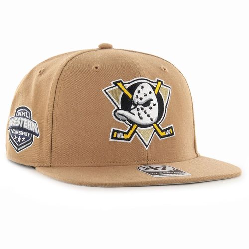 47 Brand Snapback Cap - Sure Shot Anaheim Ducks Camel Beige